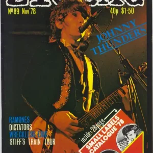 Handmade Johnny Thunders & The Heartbreakers Zig Zag Magazine No. 89 UK Magazine