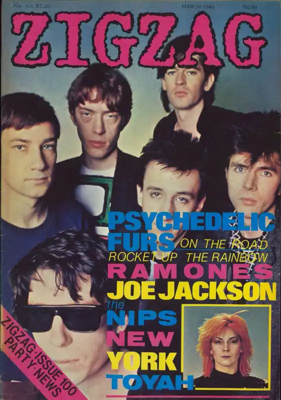 Same Day Shipping The Psychedelic Furs Zig Zag Magazine No. 99 UK Magazine