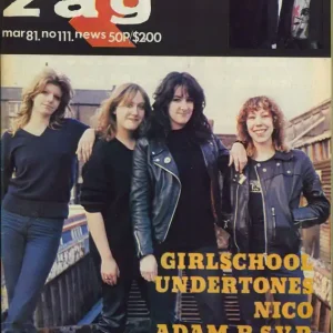 Girlschool Zig Zag Magazine No. 111 UK Magazine Exclusive
