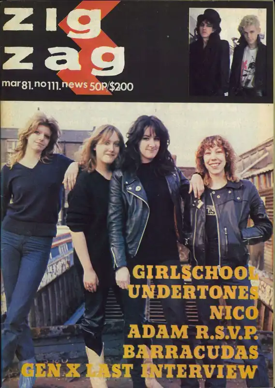 Girlschool Zig Zag Magazine No. 111 UK Magazine Exclusive