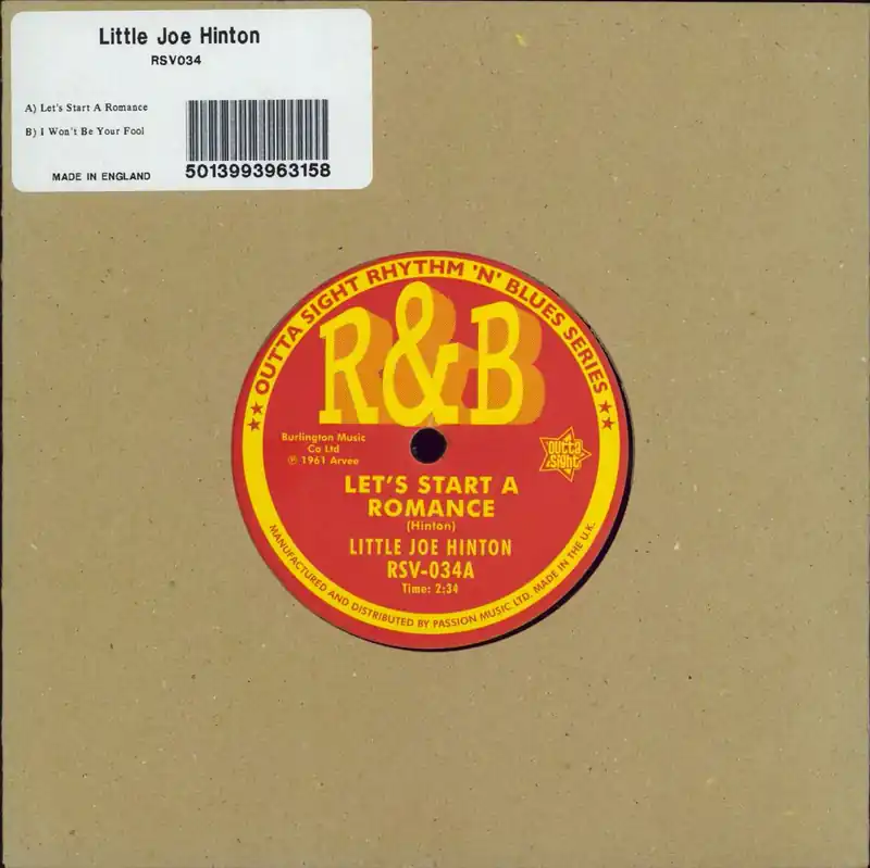 Fan Favorite Joe Hinton Let's Start A Romance UK 7" vinyl