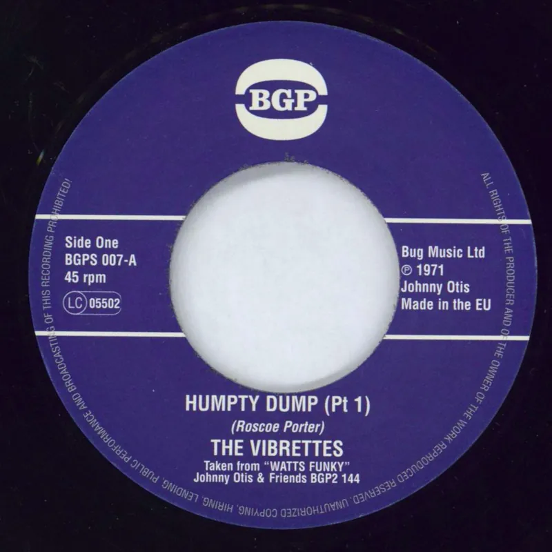 Low Price The Vibrettes Humpty Dump UK 7" vinyl