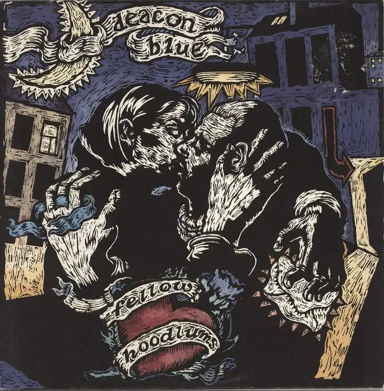 Deacon Blue Fellow Hoodlums + Booklet - EX UK Vinyl LP Certified