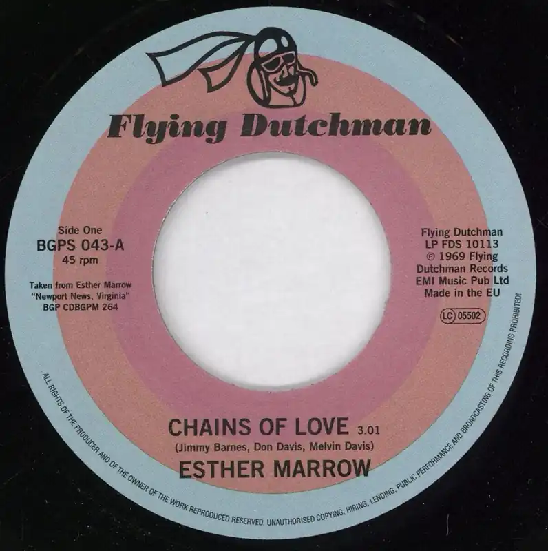 Exclusive Esther Marrow Chains Of Love UK 7" vinyl