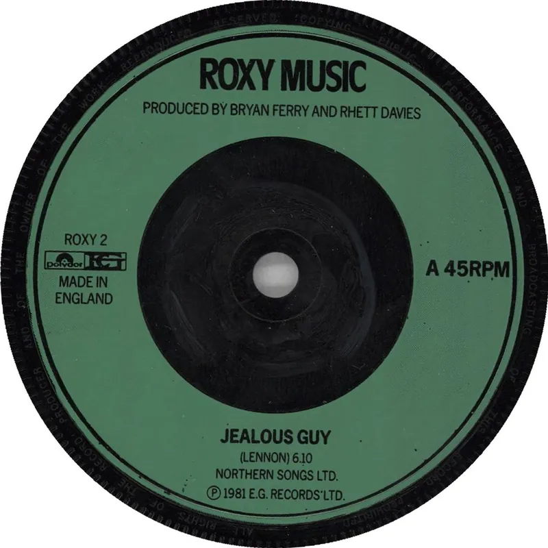 Viral Roxy Music Jealous Guy - P/S French 7" vinyl