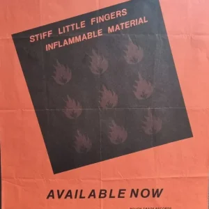 Stiff Little Fingers Inflammable Material UK Poster Budget