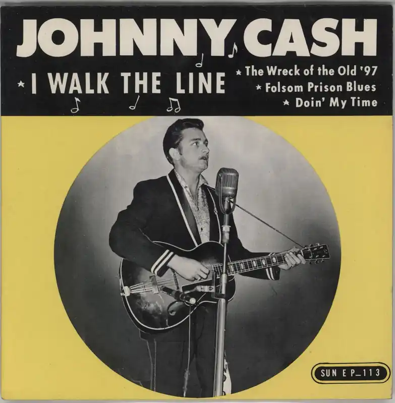 Professional Grade Johnny Cash I Walk The Line US 7" vinyl
