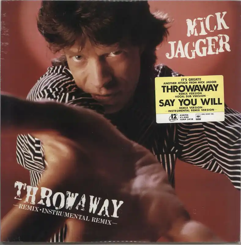 Today Only Mick Jagger Throwaway - Sealed Japanese 12" vinyl