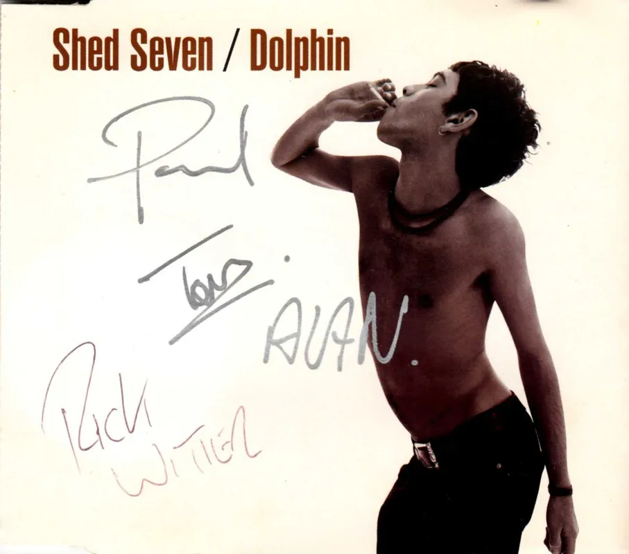 Shed Seven Dolphin - Autographed UK CD single Fresh Stock