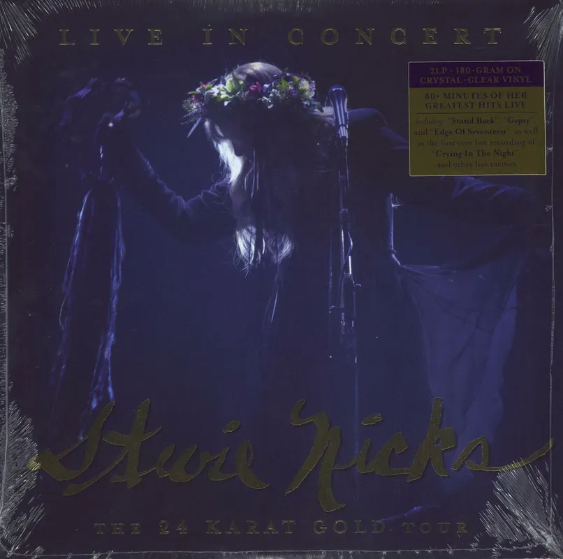 Viral Stevie Nicks Live In Concert, The 24 Karat Gold Tour - 180gm Clear Vinyl - Sealed UK 2-LP vinyl set