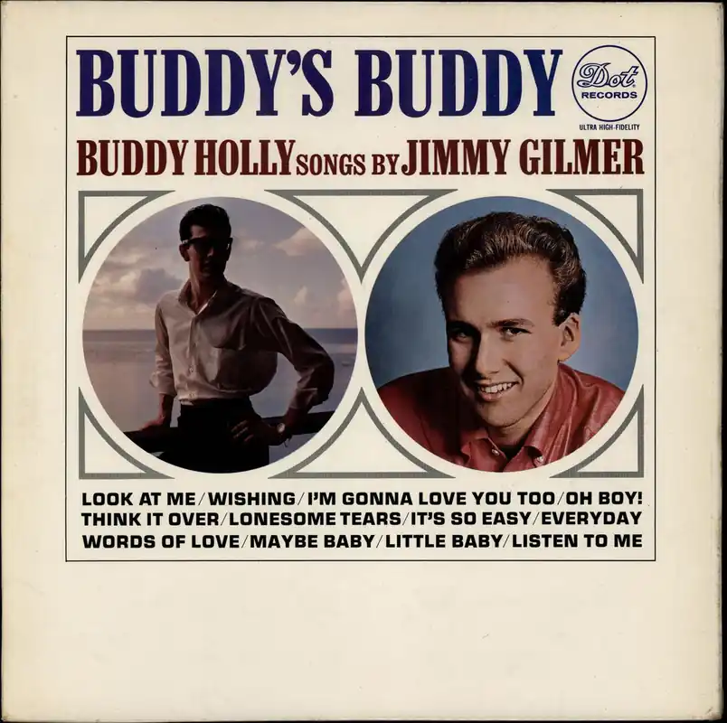 Jimmy Gilmer & The Fireballs Buddy's Buddy, Buddy Holly Songs UK Vinyl LP Fan Favorite