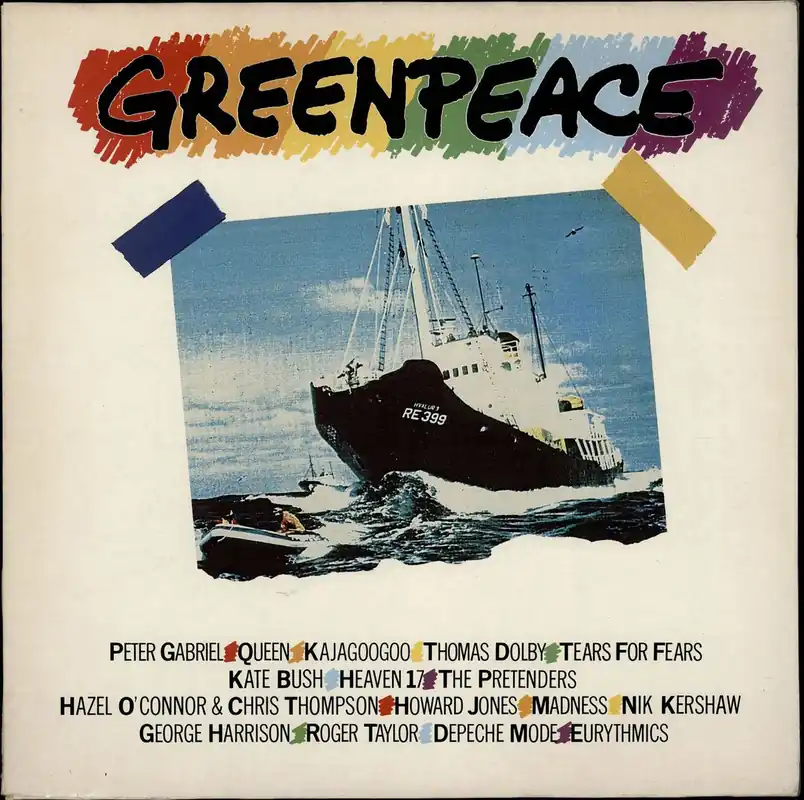 Various-Pop Greenpeace - The Album - Promo stickered UK Vinyl LP Time-Limited