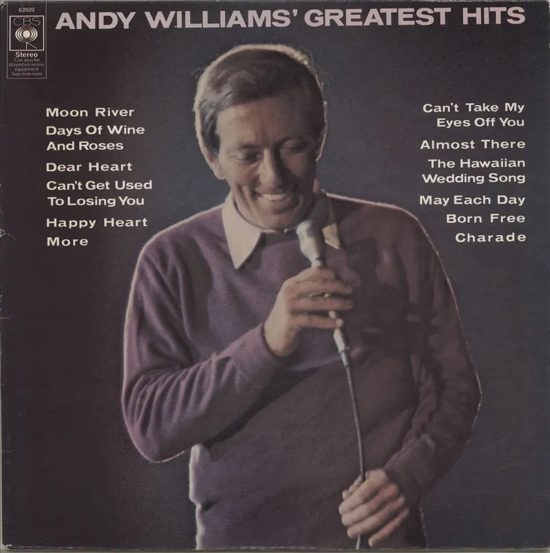 Andy Williams Andy Williams' Greatest Hits UK Vinyl LP Crafted