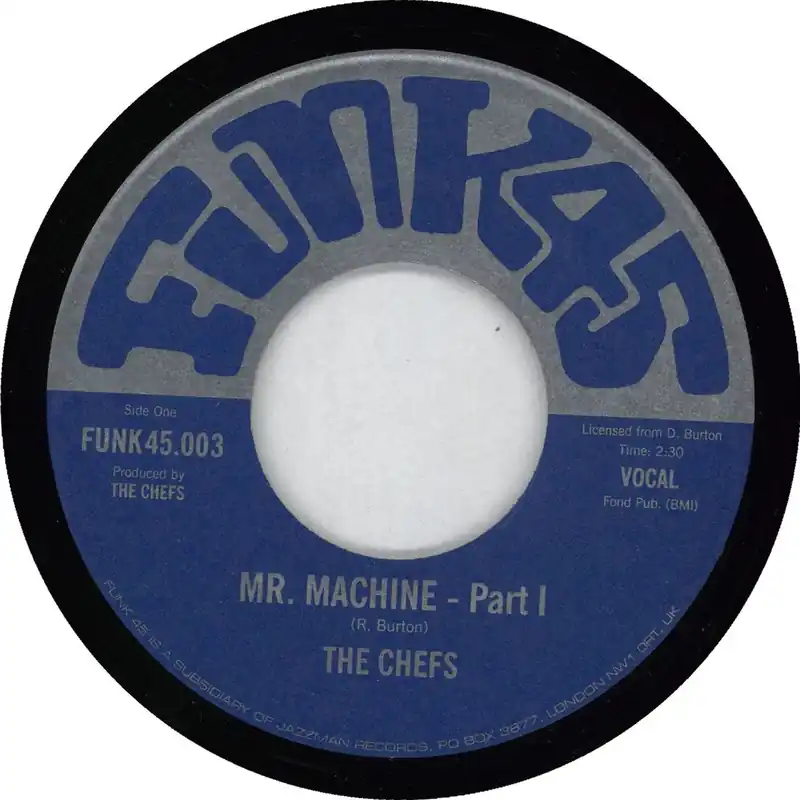 The Chefs (Funk) Mr. Machine UK 7" vinyl In Demand