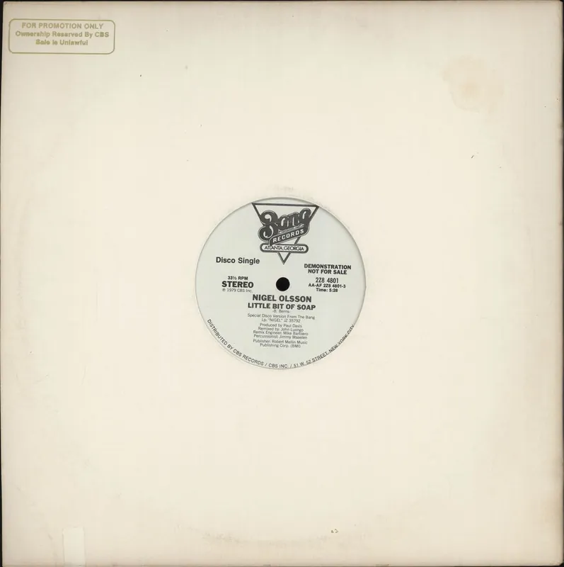 Buy Online Nigel Olsson Little Bit Of Soap US Promo 12" vinyl