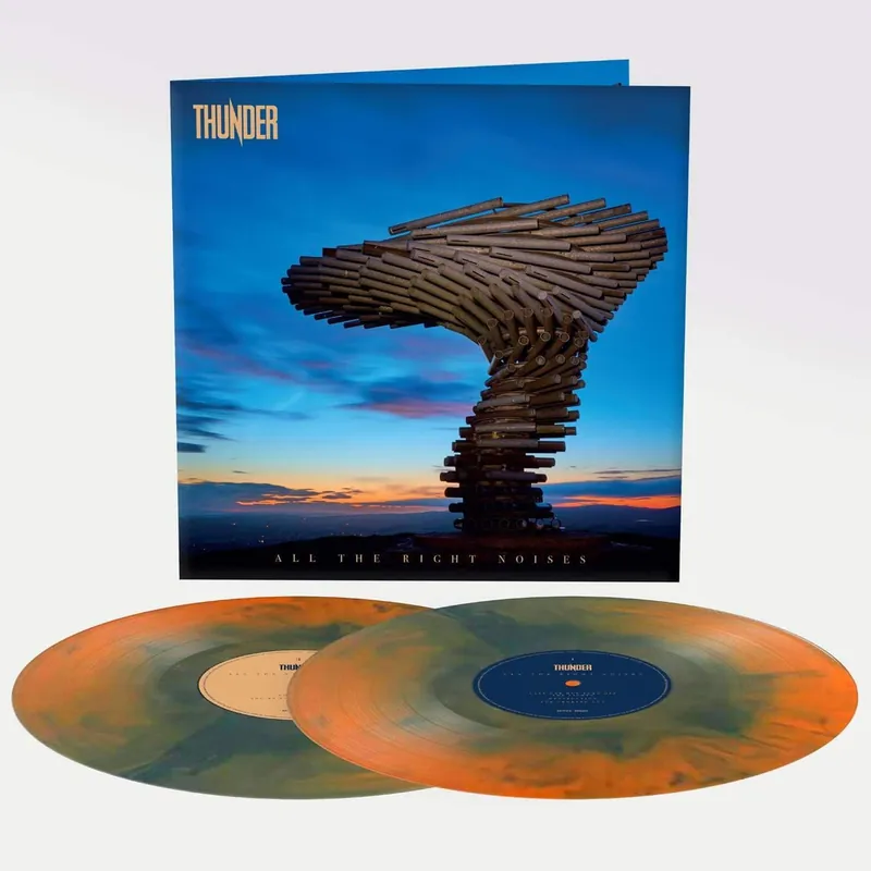 Weekend Sale Thunder All The Right Noises - Blue & Orange Galaxy Vinyl - Sealed UK 2-LP vinyl set