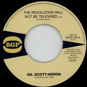 Gil Scott-Heron The Revolution Will Not Be Televised UK 7" vinyl Price Drop