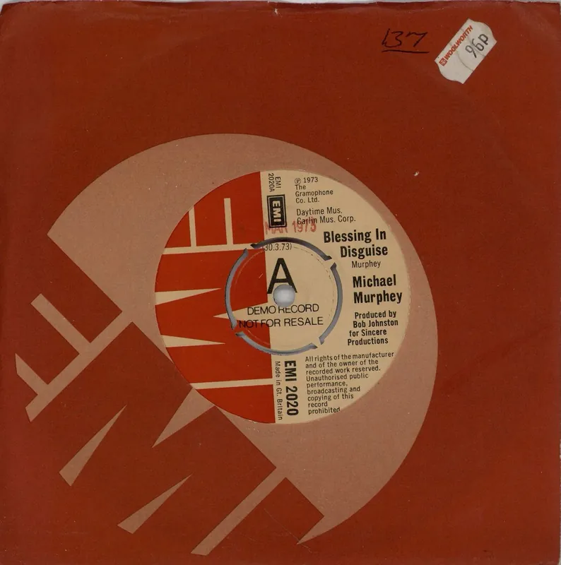 Michael Murphey Blessing In Disguise - A Label UK Promo 7" vinyl Factory Price