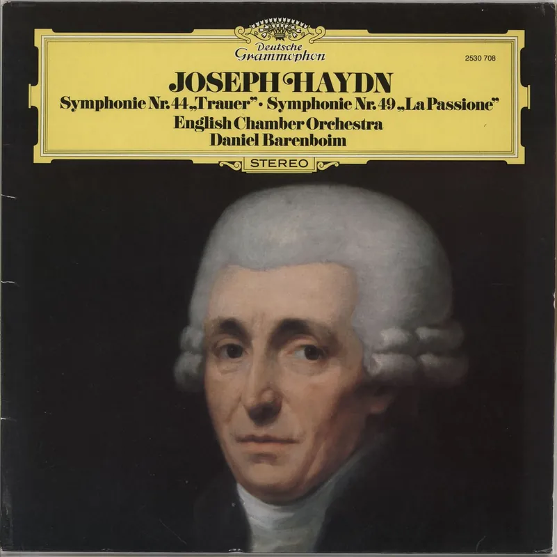 Franz Joseph Haydn Symphonie Nr. 44 "Trauer" / Symphonie Nr. 49 "La Passione" UK Vinyl LP Don’t Miss Out