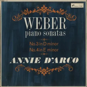 Annie D'Arco Weber: Piano Sonata No. 3 in D Minor / Piano Sonata No. 4 in E Minor UK Vinyl LP New Arrival