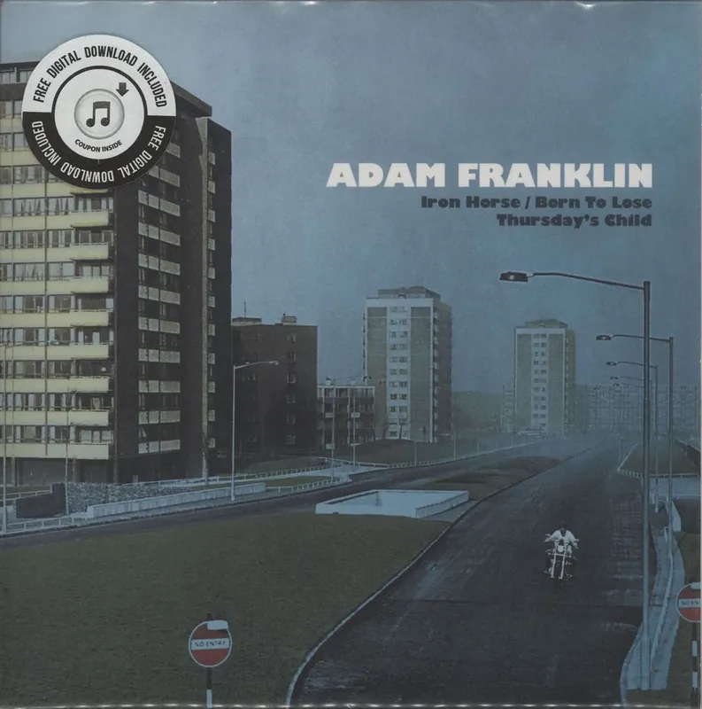 Final Sale Adam Franklin Iron Horse / Born To Lose - RSD17 - Blue Vinyl UK 7" vinyl