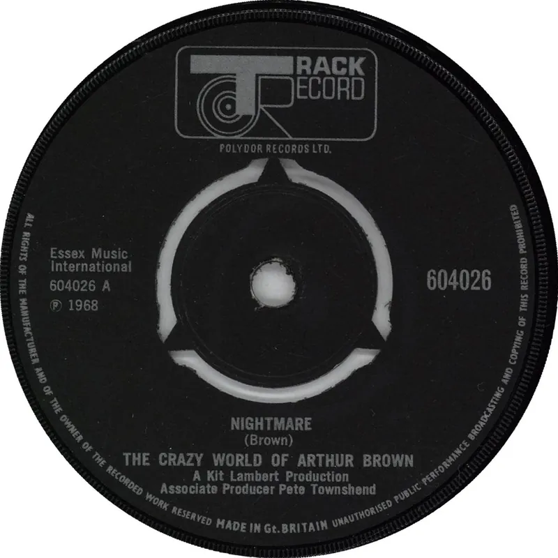 Time-Limited Arthur Brown Nightmare - 1st - 3pr UK 7" vinyl