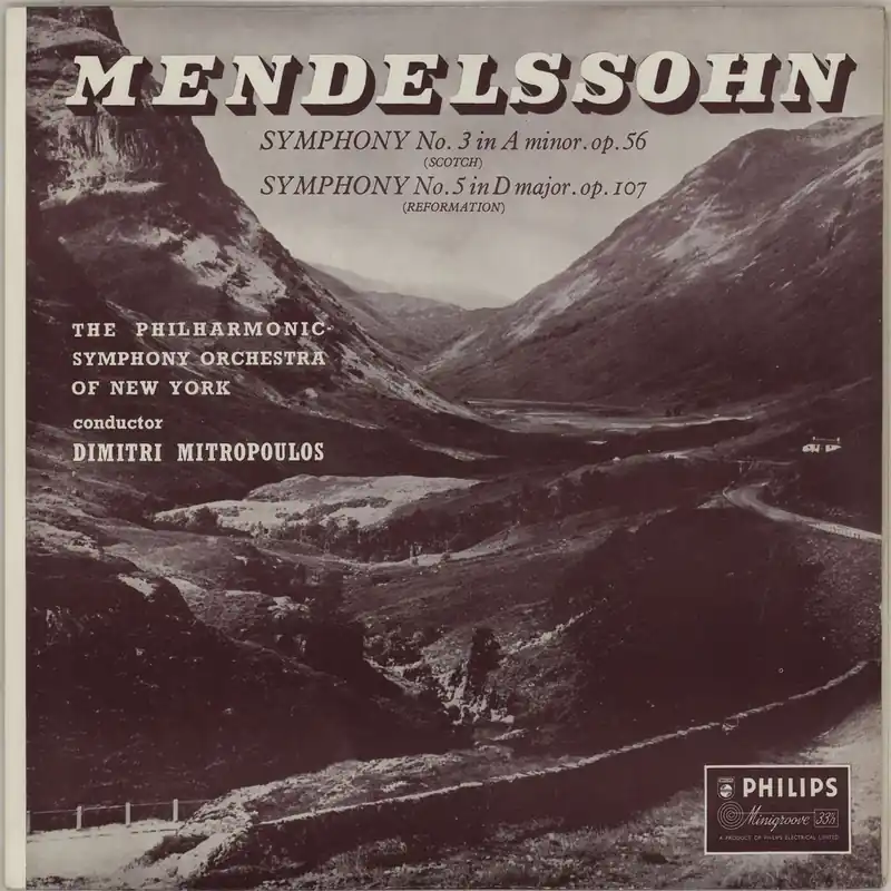 Felix Mendelssohn Symphony No. 3 In A Minor, Op. 56 "Scotch" UK Vinyl LP Editor’s Pick