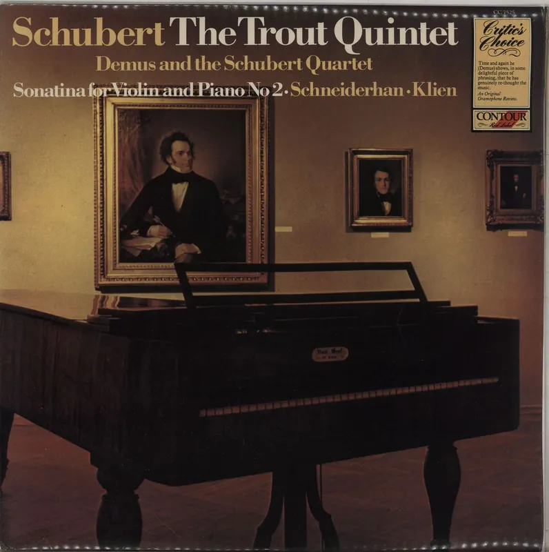 Reduced Price Franz Schubert The Trout Quintet / Sonatina In A Minor For Violin And Piano UK Vinyl LP