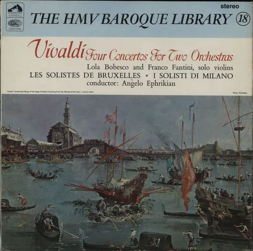 Antonio Vivaldi Four Concertos For Two Orchestras UK Vinyl LP Secure Checkout