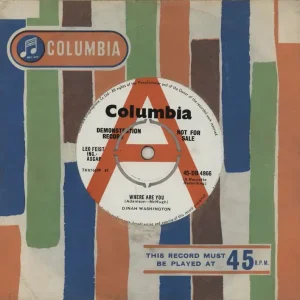 Dinah Washington Where Are You - 'A' label UK Promo 7" vinyl Order Now
