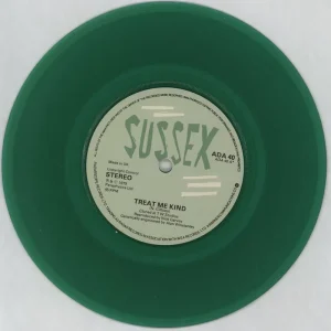Worldwide Shipping Sussex Treat Me Kind - Green vinyl UK 7" vinyl