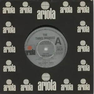 Express Delivery The Three Degrees My Simple Heart - 4Pr + Picture label UK 7" vinyl