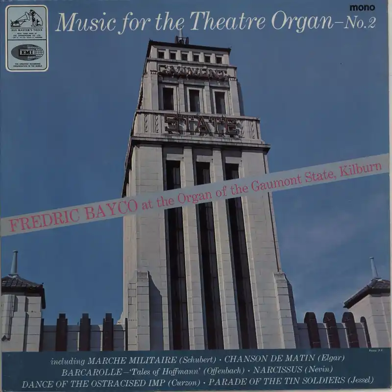 Various-Organs Music For The Theatre Organ - No. 2 - Factory Sample UK Vinyl LP Price Cut
