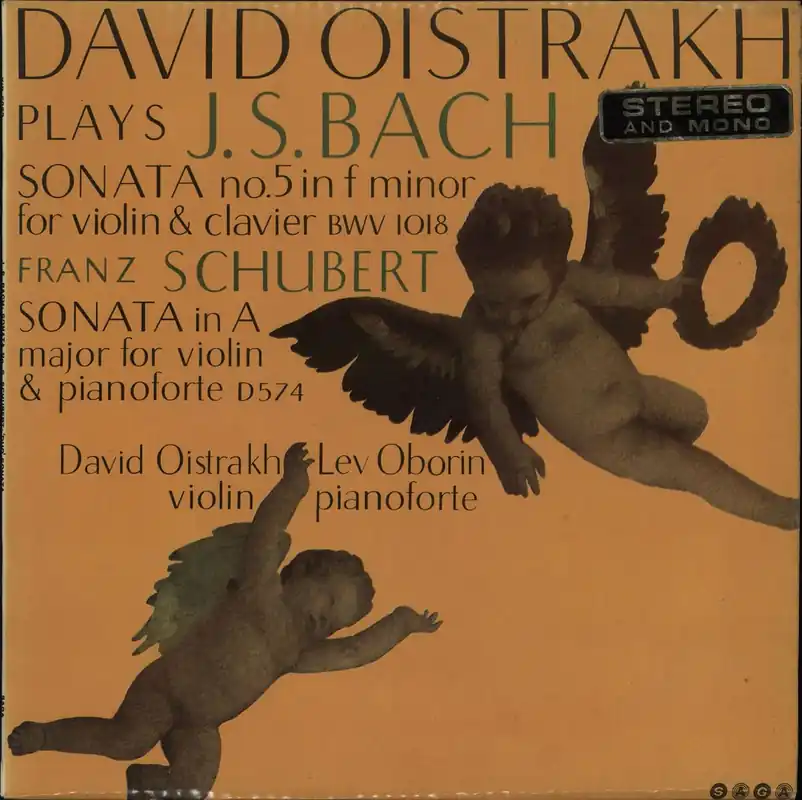 David Oïstrakh Bach: Sonata No. 5 in F Minor / Schubert: Sonata in A Major UK Vinyl LP Discount