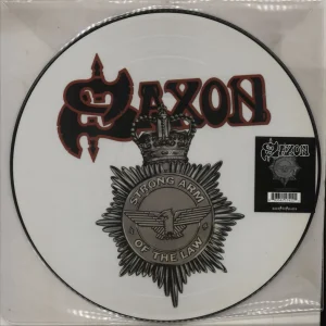 Saxon Strong Arm Of The Law UK Picture disc LP Money Back Guarantee