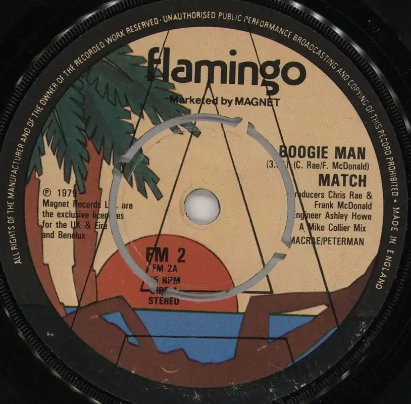 Limited Time Match Boogie Man - A Label UK Promo 7" vinyl