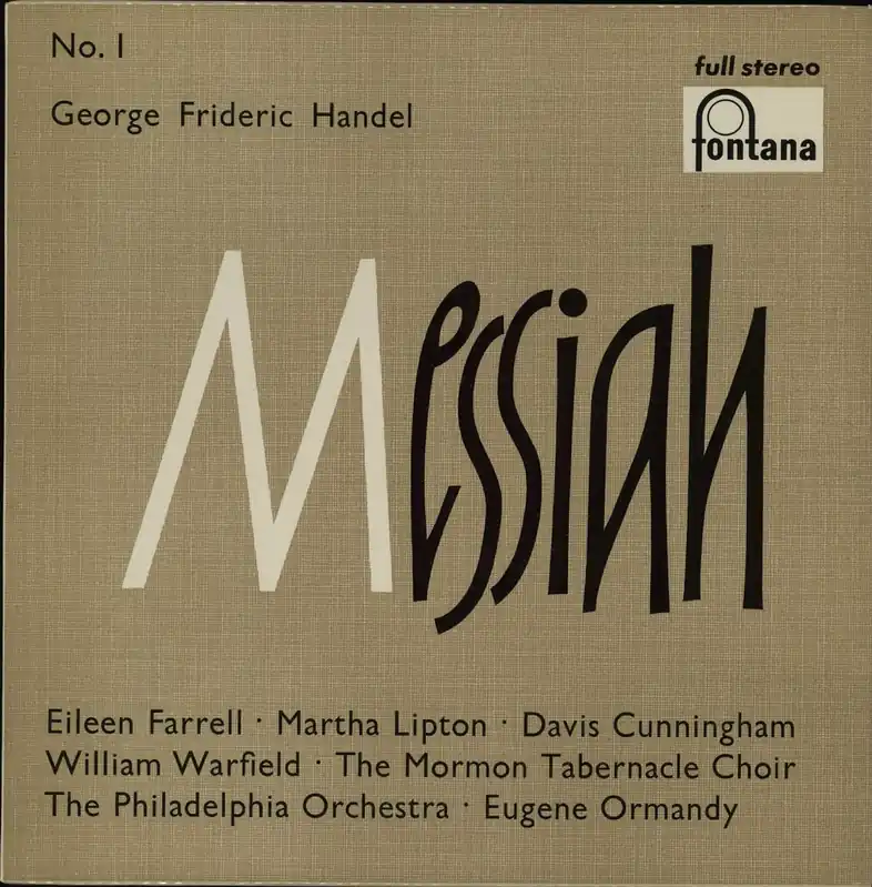 Free Returns George Frideric Handel Messiah UK 2-LP vinyl set