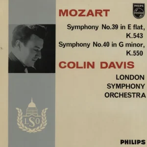 Best Price Wolfgang Amadeus Mozart Symphony No. 39 In E Flat/ Symphony No. 40 In G Minor UK Vinyl LP