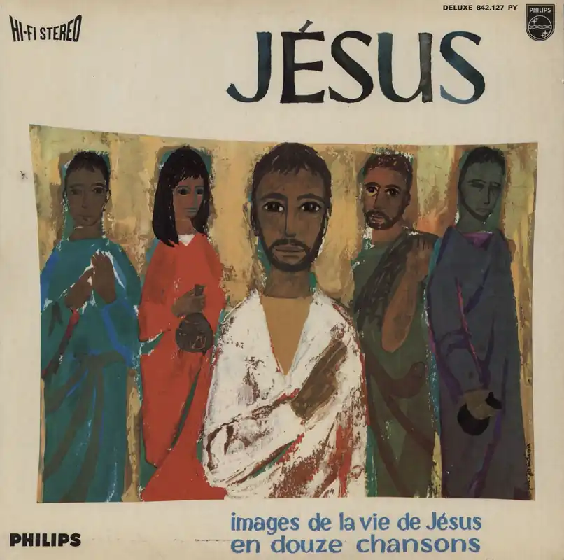 Sale François Rauber Jésus - Images De La Vie De Jésus En Douze Chansons French Vinyl LP