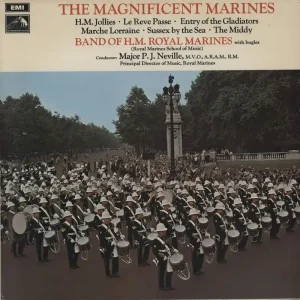 The Band Of H.M. Royal Marines The Magnificent Marines UK Vinyl LP Certified