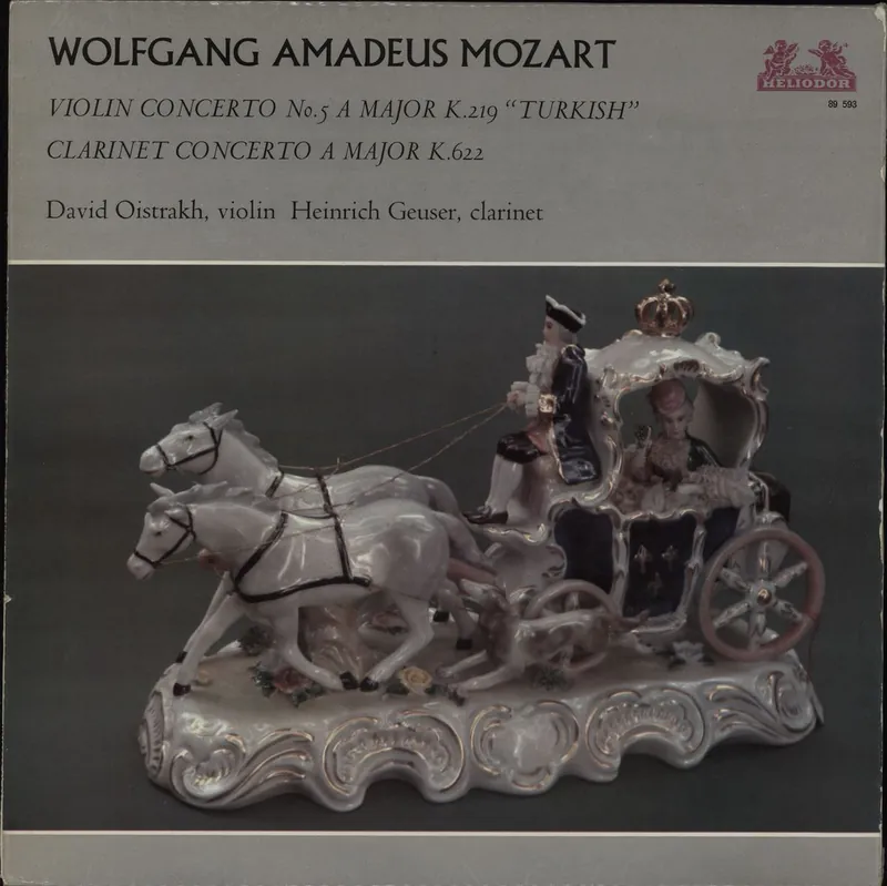 Must Have Wolfgang Amadeus Mozart Violin Concerto No. 5 in A Major, K.219 "Turkish" / Clarinet Concerto in A Major, K.622 UK Vinyl LP