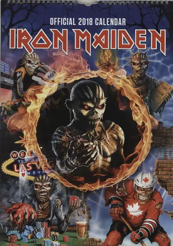 High Quality Iron Maiden Calendar 2018 - Danilo UK Calendar