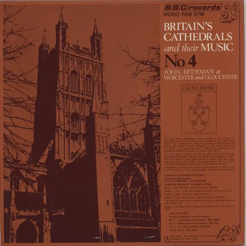 Same Day Shipping Sir John Betjeman Britain's Cathedrals And Their Music No. 4 UK Vinyl LP