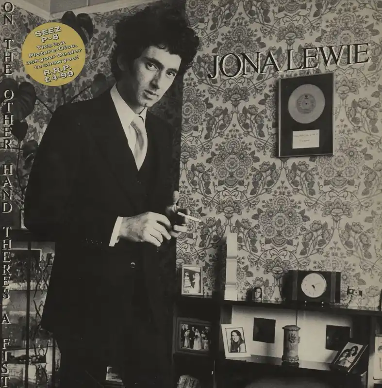 Jona Lewie On The Other Hand There's A Fist - Hype Sticker UK Picture disc LP Instant Buy