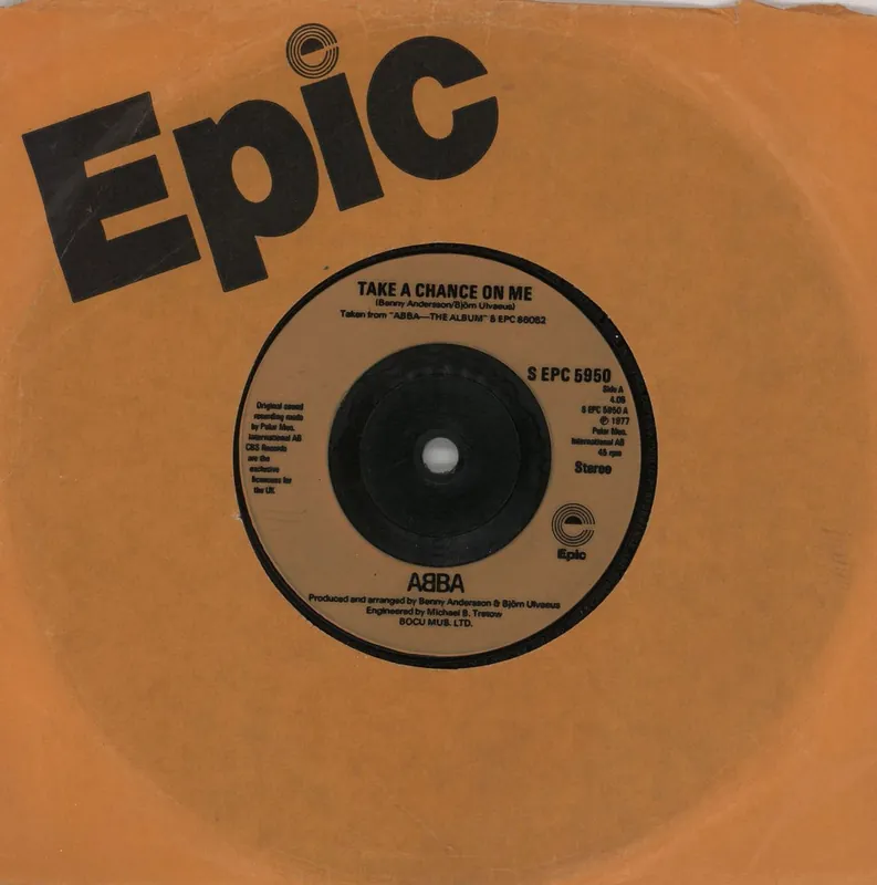 Abba Take A Chance On Me - Injection labels UK 7" vinyl Wholesale