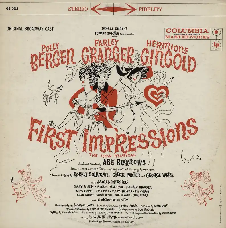 Save Now Polly Bergen First Impressions US Vinyl LP
