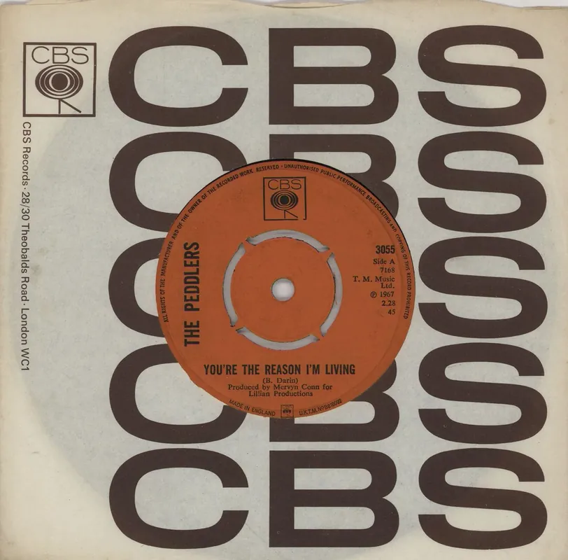 The Peddlers You're The Reason I'm Living UK 7" vinyl Fan Favorite