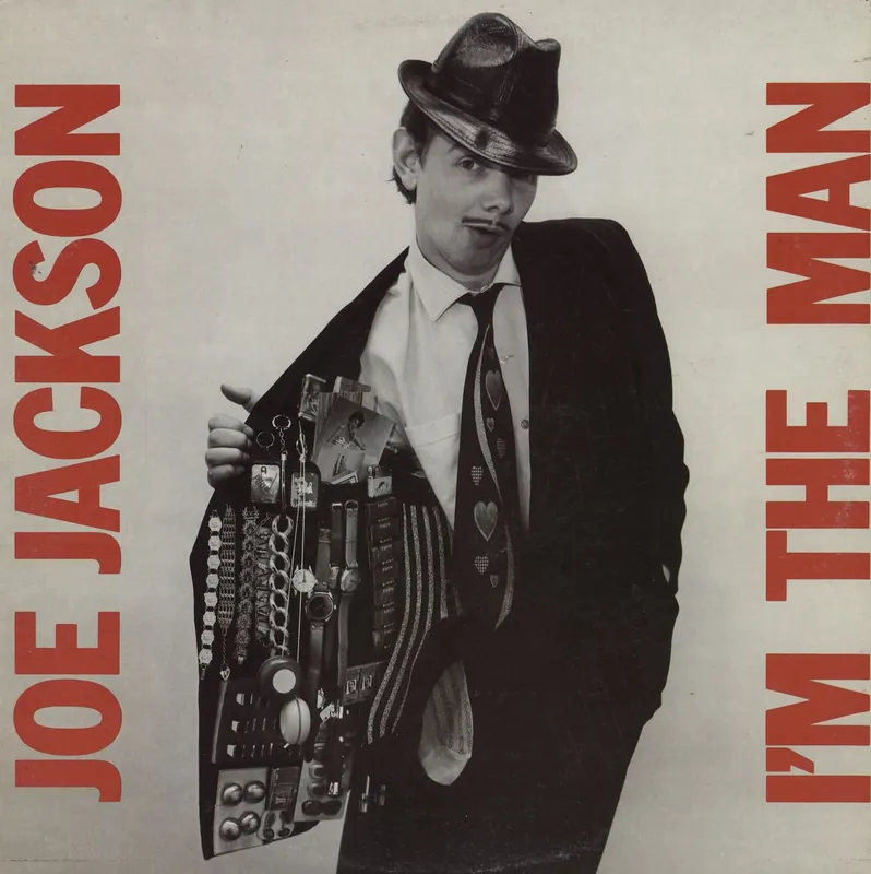 Joe Jackson I'm The Man - Sample sticker Australian Vinyl LP Express Delivery