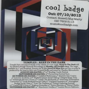 Latest Temples Keep In The Dark - Radio Edit UK Promo CD-R acetate
