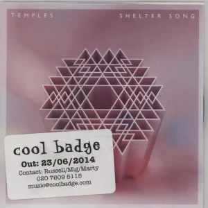 Temples Shelter Song - 1-track UK Promo CD-R acetate Professional Grade